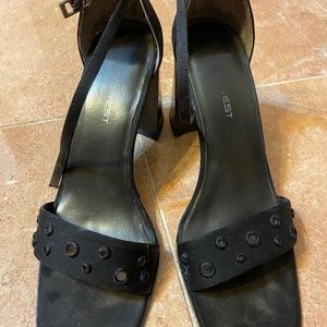 Nine West Black Strappy Heels - Size 7.5